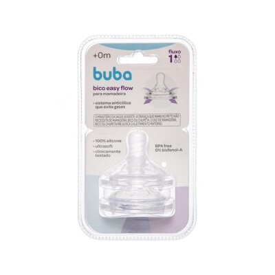 Bico de Mamadeira Easy Flow Fluxo 1 - 2un – Buba