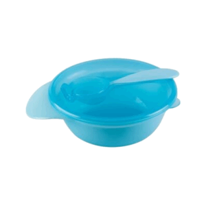 Bowl com Tampa e Colher - Azul - Buba