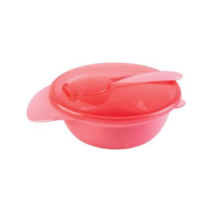 Bowl com Tampa e Colher - Rosa - Buba