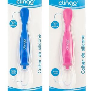 Colher de silicone ponta dupla - Clingo