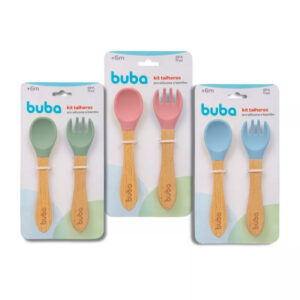 Kit talher em silicone Buba