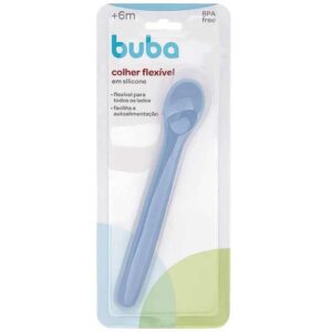 Colher flexível em silicone - Buba - Azul