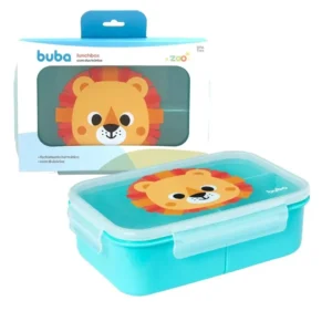 Lancheira Lunchbox com divisórias Zoo Leão - Buba