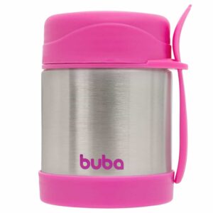 Pote térmico com colher Buba - Rosa