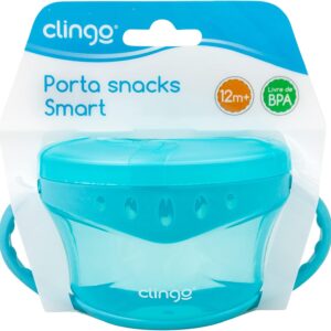 Porta snack smart clingo - azul