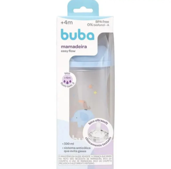 Mamadeira Easy Flow Elefante azul 330ml – Buba