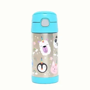 Garrafa Térmica Infantil Funtainer - Unicórnio Colorido - Thermos (355ml)