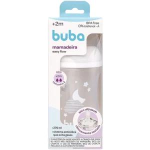 Mamadeira Easy Flow Nuvem Branca 270ml - Buba