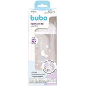 Mamadeira Easy Flow Nuvem Branca 330ml - Buba