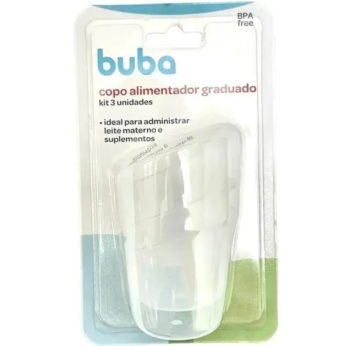 Kit com 3 copos alimentador graduado Buba