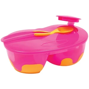 Kit refeição com divisória Buba - rosa