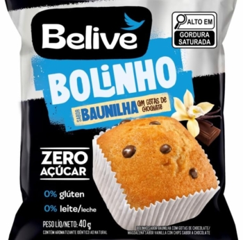 Bolinho Belive – Baunilha com gotas de chocolate